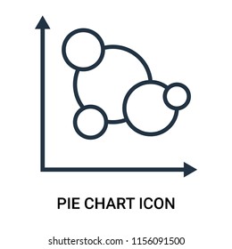Pie chart icon vector isolated on white background, Pie chart transparent sign , outline thin symbols or linear analytics