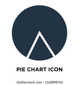 Pie chart icon vector isolated on white background, Pie chart transparent sign