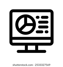 pie chart icon. vector line icon for your website, mobile, presentation, and logo design.