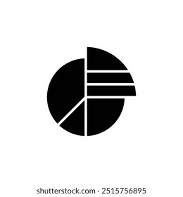 Pie Chart Icon Vector - Modern Minimalist Flat Design for Business Data Visualization, Financial Reports, Statistics Display, Infographic Elements, Corporate Presentations, Marketing Analysis