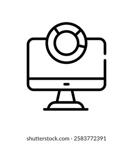 Pie Chart icon vector stock illustration