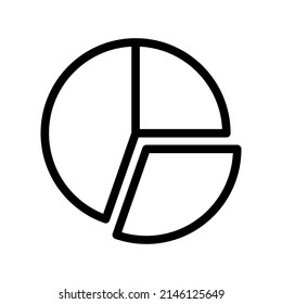 Pie Chart Icon Vector Symbol Design Illustration