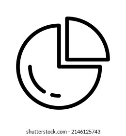 Pie Chart Icon Vector Symbol Design Illustration