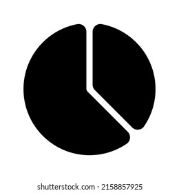 Pie Chart Icon Vector Symbol Design Illustration