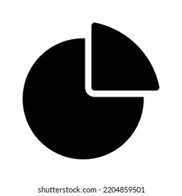 Pie Chart Icon Vector Symbol Design Illustration