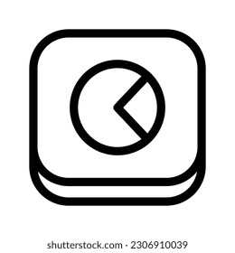 Pie Chart Icon Vector Symbol Design Illustration