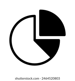 Ilustración de diseño de símbolo de Vector de gráfico circular