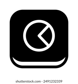 Pie Chart Icon Vector Symbol Design Illustration