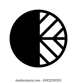Pie Chart Icon Vector Symbol Design Illustration