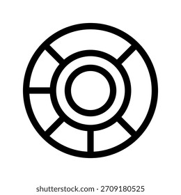 Ilustración de diseño de símbolo de Vector de icono de gráfico circular