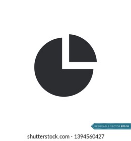 Pie Chart Icon Vector Template Illustration Design