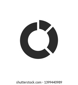 Pie Chart Icon Vector Template