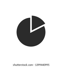 Pie Chart Icon Vector Template