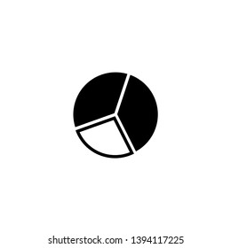 Pie Chart icon vector. Trendy flat design style on white background.