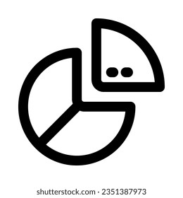 icono de gráfico circular para tu sitio web, móvil, presentación y diseño de logotipo.