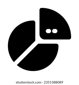 pie chart icon for your website, mobile, presentation, and logo design.