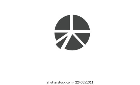 Pie chart icon.Flat vector graphic.