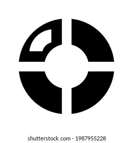 Icono de gráfico circular.report,marketing (ilustración vectorial)