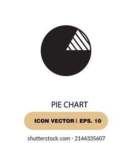 símbolo de iconos de gráfico circular elementos vectores para web infográfica