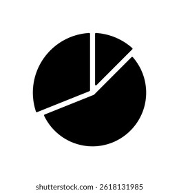 ícones de gráfico de pizza elementos de vetor de símbolo para web infográfico