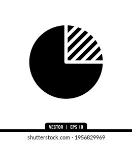 Colección vectorial de iconos de gráfico circular, plantilla de logotipo de ilustración en estilo moderno. Idóneo para muchos fines.