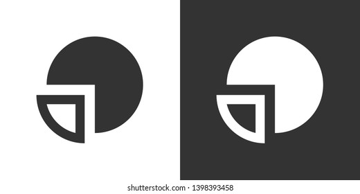 Pie Chart Illustration Icon Vector