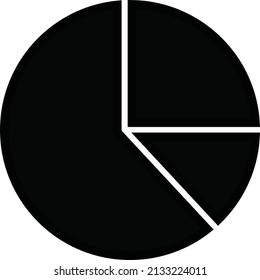 vector de ilustración de gráfico circular, vector de icono de gráfico circular de gráfico circular para sus necesidades de diseño