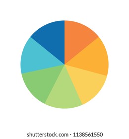 Pie Chart Infographic Circle Shape Option Stock Vector (Royalty Free ...