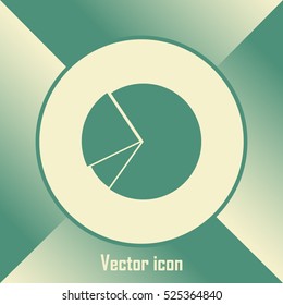 Pie chart infographic element in modern flat design. Eps10 vecto