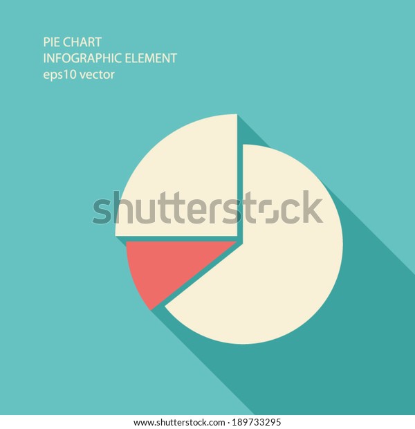 Pie Chart Infographic Element Modern Flat Stock Vector (Royalty Free ...