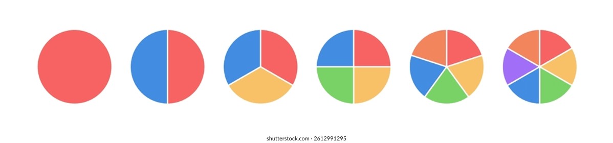 Pie chart infographic wheel piece diagram. Infographic pie chart circle section slice segment.