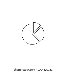 Pie chart line Icon