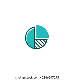 Pie Chart line icon. linear style sign for mobile concept and web design. Outline vector icon. Symbol, logo illustration. Vector graphic