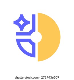 Pie Chart Line Icon, Outline Symbol for Data Visualization, Statistics Analysis, Percentage Report, Market Share, and Financial Overview. Vector Sign Icon.