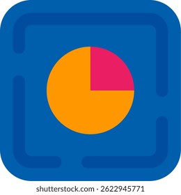 Pie chart Line vector Icon Design