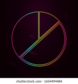 pie chart nolan style icon. Simple thin line, outline vector of web icons for ui and ux, website or mobile application