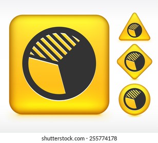 Pie Chart on Yellow Buttons