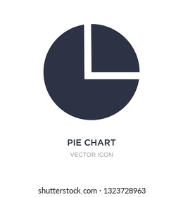 pie chart organization icon on white background. Simple element illustration from UI concept. pie chart organization sign icon symbol design.