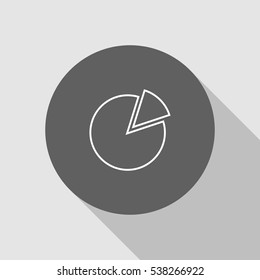 pie chart outline icon illustration, can be used for web  and mobile design