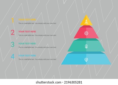 Pie chart of percentage infographics. Element of graph, diagram with 5 options - parts, processes, timeline. Vector business template for presentation, workflow layout, annual report