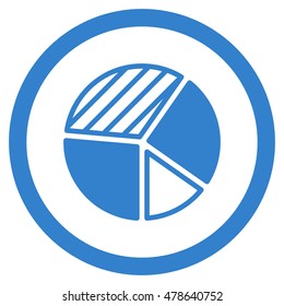 Pie Chart Rounded Icon Vector Illustration Stock Vector (Royalty Free ...