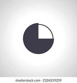 pie chart simple icon. diagram icon.