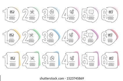 Pie chart, Startup concept and Feedback line icons set. Infographic timeline. Product knowledge, Blog and Statistics timer signs. Presentation graph, Launch project, Book with pencil. Vector