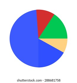Pie chart, statistics, data, distribution icon vector image. Can also be used for seo, digital marketing, technology. Suitable for use on web apps, mobile apps and print media.