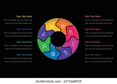 Infografiken des Diagramms 3D 8