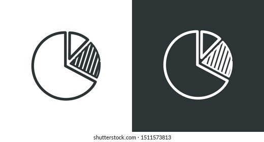 Pie Chart Symbol Icon Vector