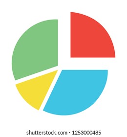 Pie Chart Template Circle Diagram Business Stock Vector (Royalty Free ...