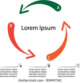 pie chart, template for presentation