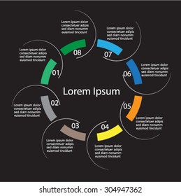 pie chart, template for presentation