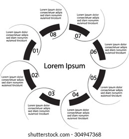 pie chart, template for presentation